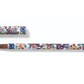 A fine wucai 'dragon' brush handle with cap, Mark and period of Wanli (1573-1620)