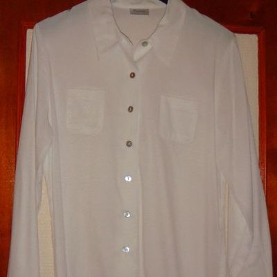 Chemise blanche style "piqué à mon homme"