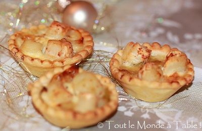 Mini quiches poireaux et noix de pétoncles 