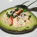 Avocat sauce crabe