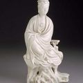 Guanyin, the Bodhisattava of Compassion. Chinese, He Chaozong Mark. Ming dynasty, early 17th century