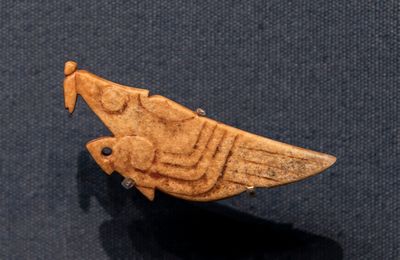 Yellow Jade Mantis, Shang Dynasty, 16th-11th century BCE