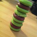 Faux macarons sans oeufs au chocolat au lait