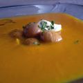 Velouté  de potiron aux châtaignes