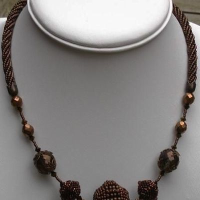 Collier défi herringbone "Belles Rocailles"