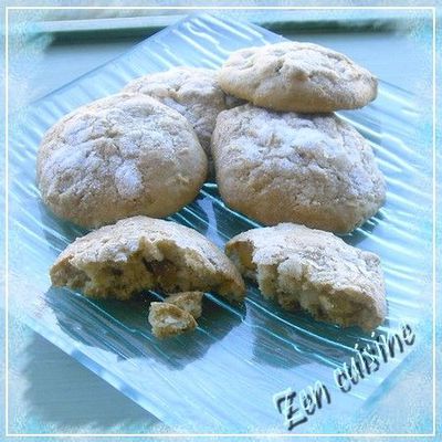 Biscuits aux pommes et fruits confits sans gluten