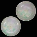 A pair of jadeite dishes - Late Qing Dynasty