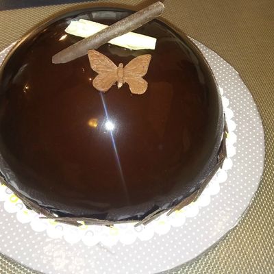 Dôme 3 chocolats Valrhona