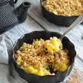 Crumble pomme/cannelle aux flocons d'avoine #glutenfree #vapeur #sanssucre