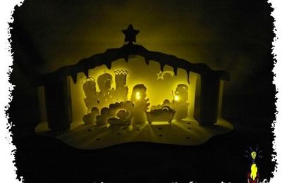 Crèche de Noël : un kirigami inversé