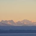 Le Mont-Blanc vu de Neuchâtel 