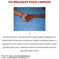 Un bracelet pour l'espoir