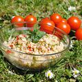 Taboulé boulgour, quinoa & légumes secs