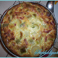 Clafoutis aux poireaux et lardons