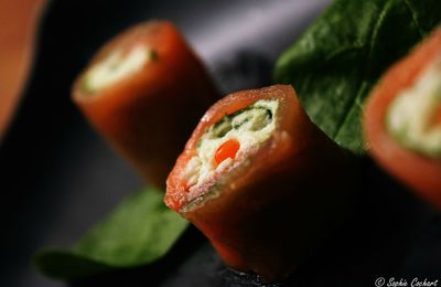 Makis de saumon fumé