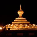 Rond-point à Yangon (Birmanie)