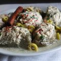 ARTICHAUTS FARCIS AU POULET ET OLIVES ( DOLMA KARNOUN B DJEJ )