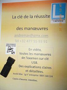 les manœuvres sur clé USB