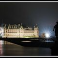 lumière sur le château de Chantilly
