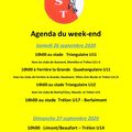 Agenda du week-end (26 et 27 sept. 2020)