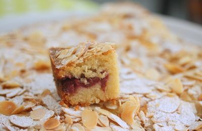 Gâteau moelleux amandes et framboises