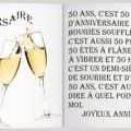 CARTE ANNIVERSAIRE 50 ANS