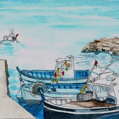 Cartes à l'aquarelle