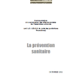 La prévention sanitaire : rapport de la Cour des comptes à l'Assemblée nationale