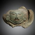 Elément d’urne funéraire, Culture Maya, Mexique 500 – 900 apr J -C