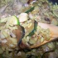 risotto courgette-poulet