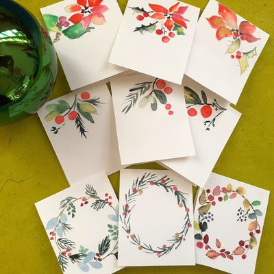 ETIQUETTES DECO CADEAU TABLE NOEL