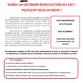 Grève des AED le 1er décembre : Rassemblement mardi 1er décembre à 14h30 à la DSDEN de Chartres 