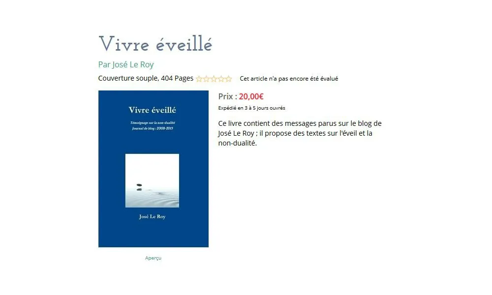 Vivre éveillé