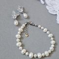 Un combo mariage boucles d'oreilles et bracelet