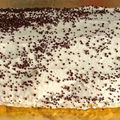 Fausse bûche ou gâteau roulé au café 