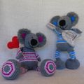 Des Koalas au crochet pour une nuit calme et romantique