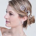  Accessoire coiffure mariage oriental par cher : bijou de tête Duo de volutes