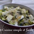 Gratin de courgettes à la fêta