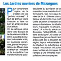 L'HISTOIRE DES JARDINS AIGUIER FACE AU BUS dans le journal du CIQ de Mazargues de ce mois