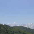Massif du Mont Blanc vu de Joux Plane 