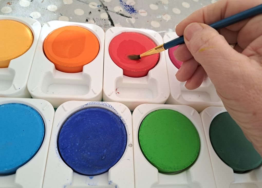 Galets de gouache géants