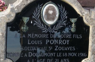 PONROY Louis (Châteauroux) + 18/11/1916 Douaumont (55)