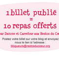 1 billet = 10 repas