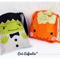 Mini Tote bag pour Halloween (Patrons et explications)