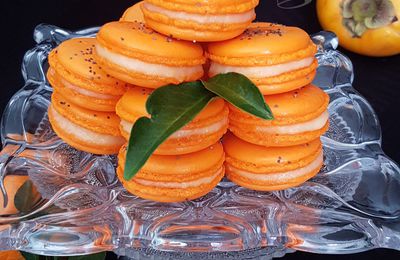 Macaron Kaki Mandarine