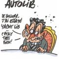 Bolloré lance Autolib - Charlie Hebdo N°1007 - 5 octobre 2011