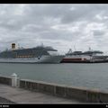 Le Costa Deliziosa et le Vision of the Seas au Havre