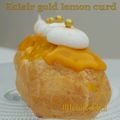 Eclair gold lemon curd