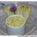 PETITES ASPERGES BLANCHES FRAICHES ET SAUCE BEARNAISE AU TM OU PAS ...