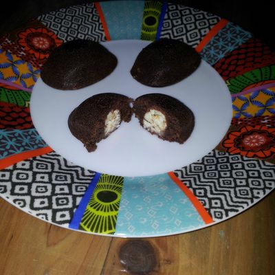 Petites dunes au chocolat, coeur de Kinder Schoko-bons : 